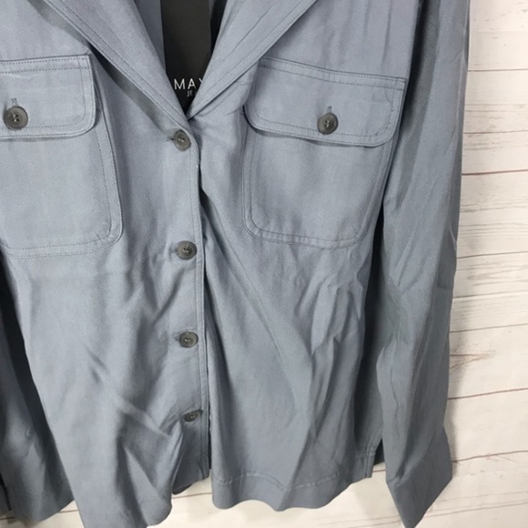 Max Jeans Women’s size medium Tencel Trade Winds Button Up Shirt Jacket NWT - Picture 2 of 5